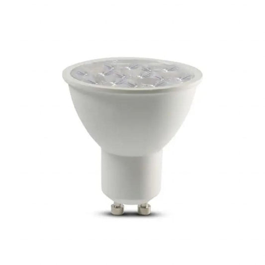 LED Spotlight Samsung Chip - GU10 6W  Ripple Plastic 10°D 3000K
