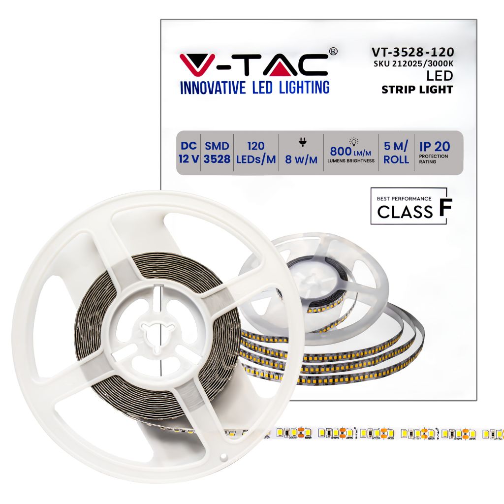 LED Strip SMD3528 - 120 LEDs 3000K IP20