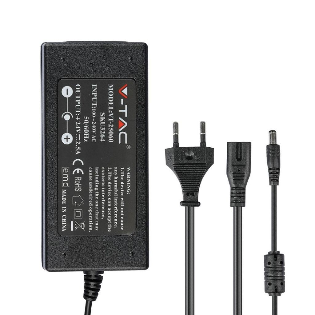 LED Power Supply - 60W 24V 25A IP44 Plastic
