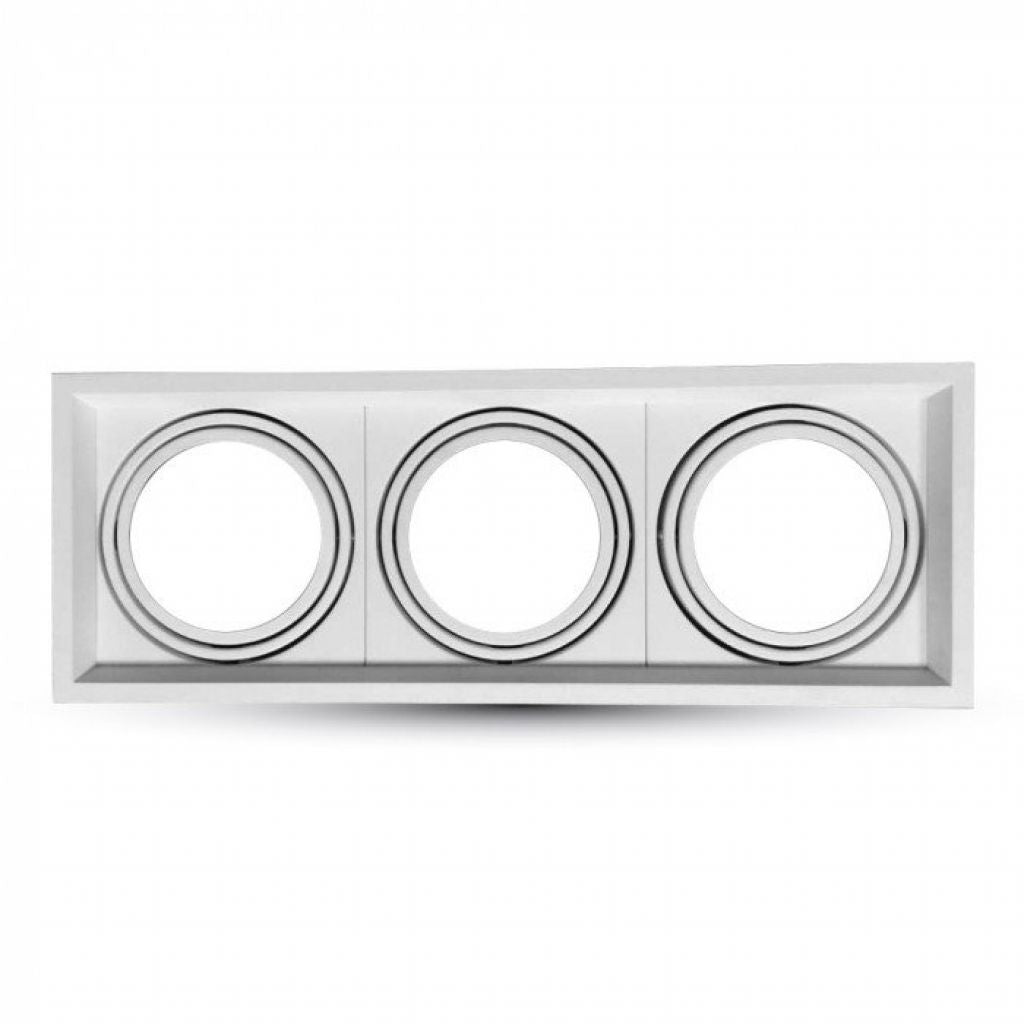 3xAR111 Fitting Relef White
