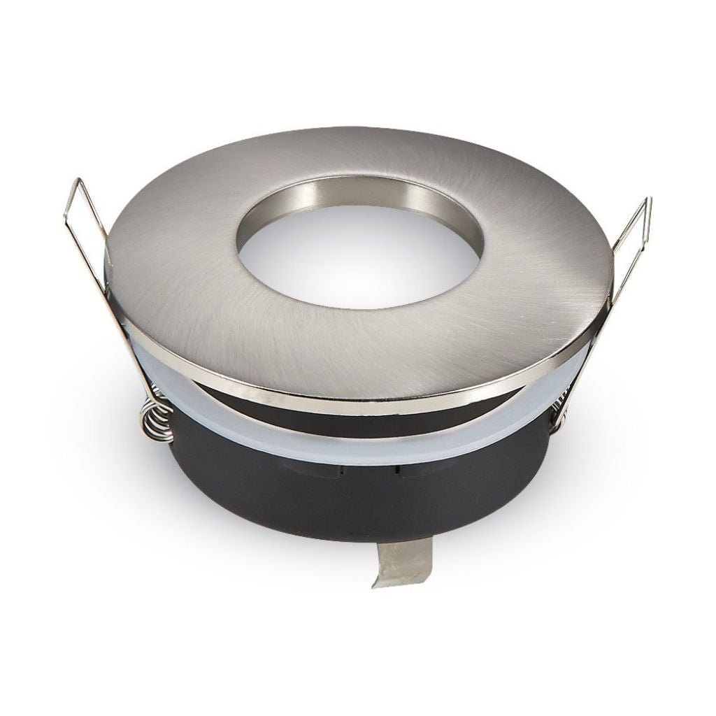 GU10 Fitting Matt Round ?84 Satin Nickel