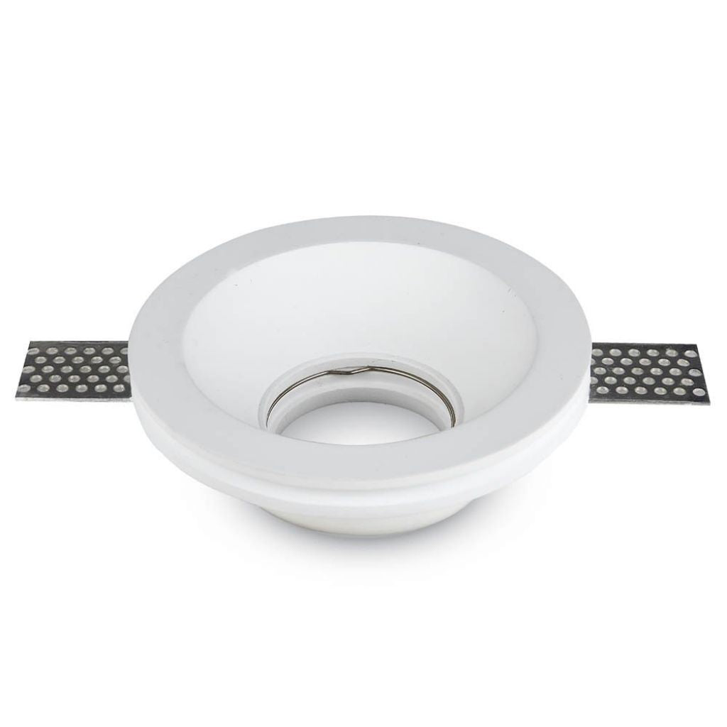 GU10 Fitting Round Gypsum White