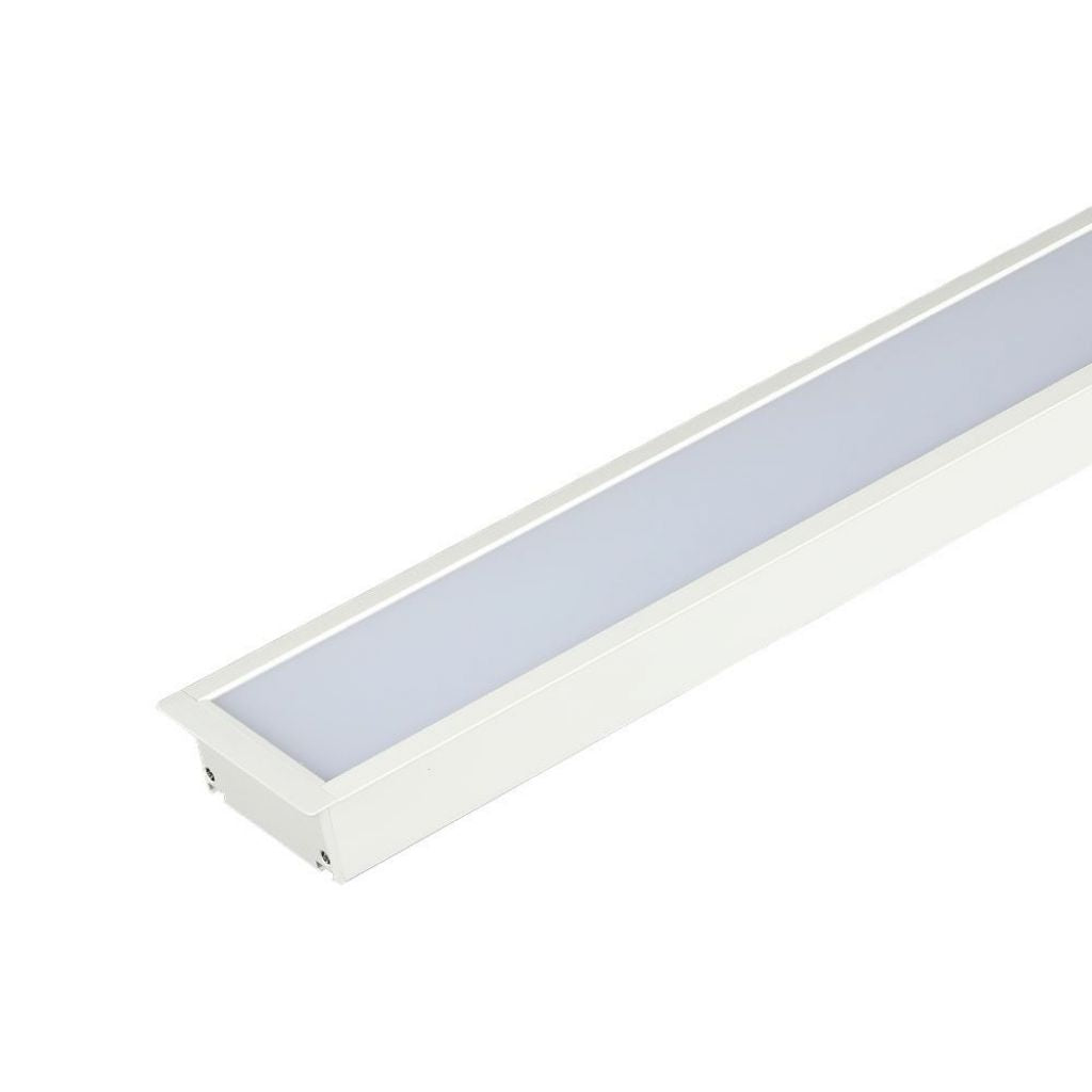 LED Linear Light Samsung Chip - 40W Recessed White Body 4000K (h90)