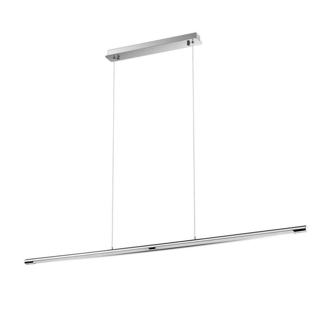 24W Designer Sleek Pendant Light Chrome 4000K Diametro 1220mm