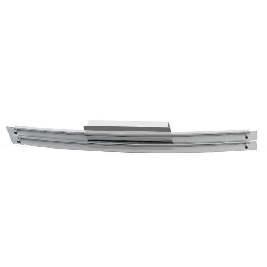 36W Designer Bend Glass Double Seiling Surface Chrome 4000K D985mm*2