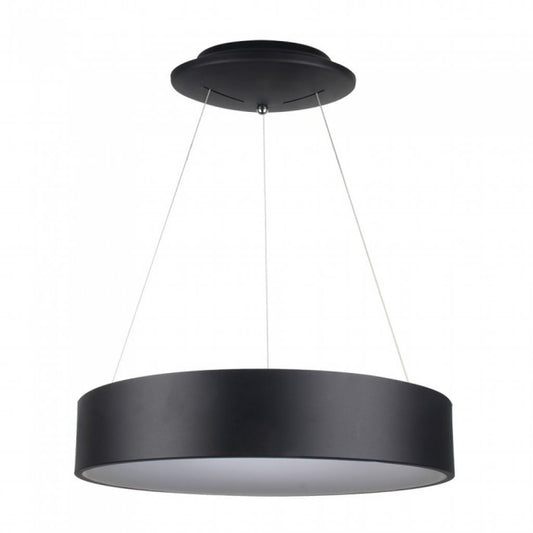 30W LED Surface Smooth Pendant Light Dimmable Black 3000K
