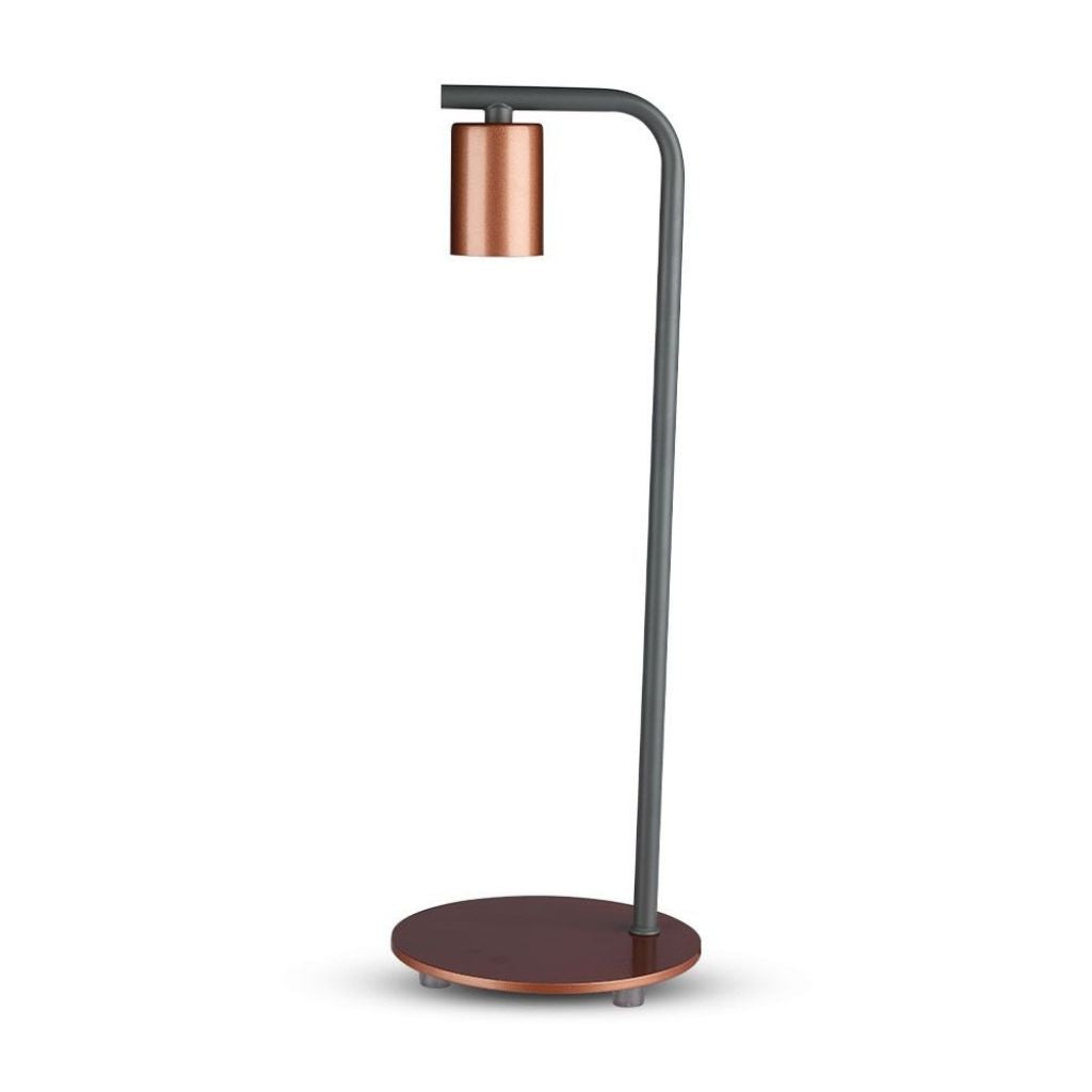 Designer Table Lamp With E27 Holder + Switch Red Bronze