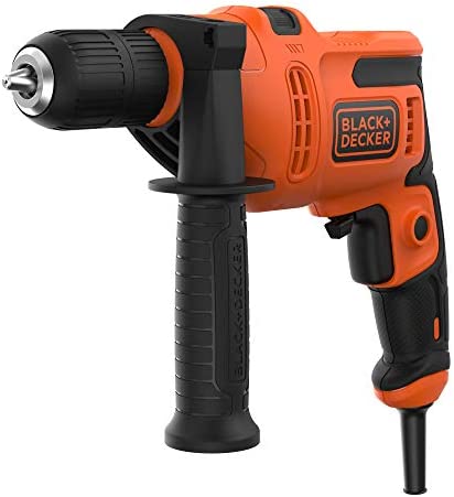 BLACK+DECKER Trapano a Percussione Filo, Impugnatura Laterale BEH200