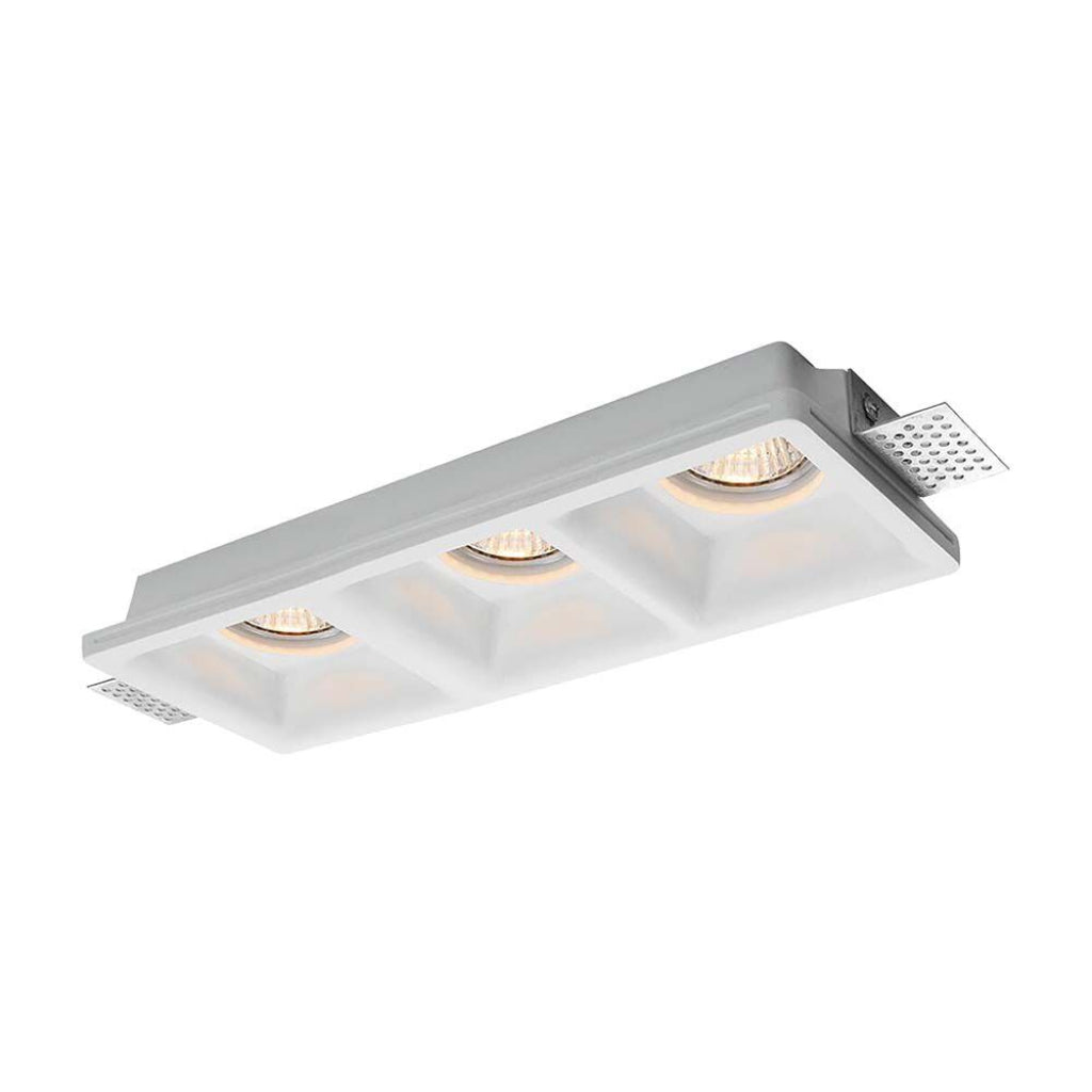 3*Gu10 Fitting Square-White