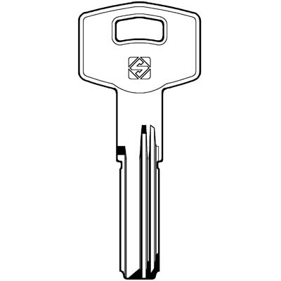 CHIAVE PUNZONATA TESA TE19 SILCA