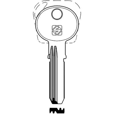 CHIAVE PUNZONATA LEROY MERLIN STD1R SILCA