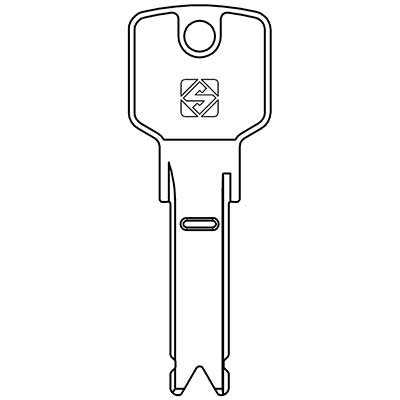 CHIAVE PUNZONATA EVVA EV106 SILCA
