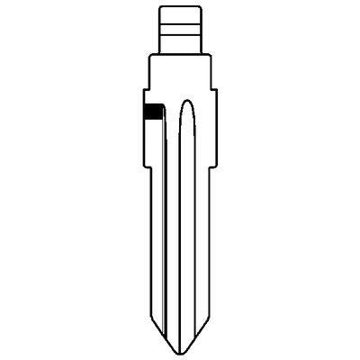 CHIAVE FLIP AUTO OPEL YM28CH SILCA