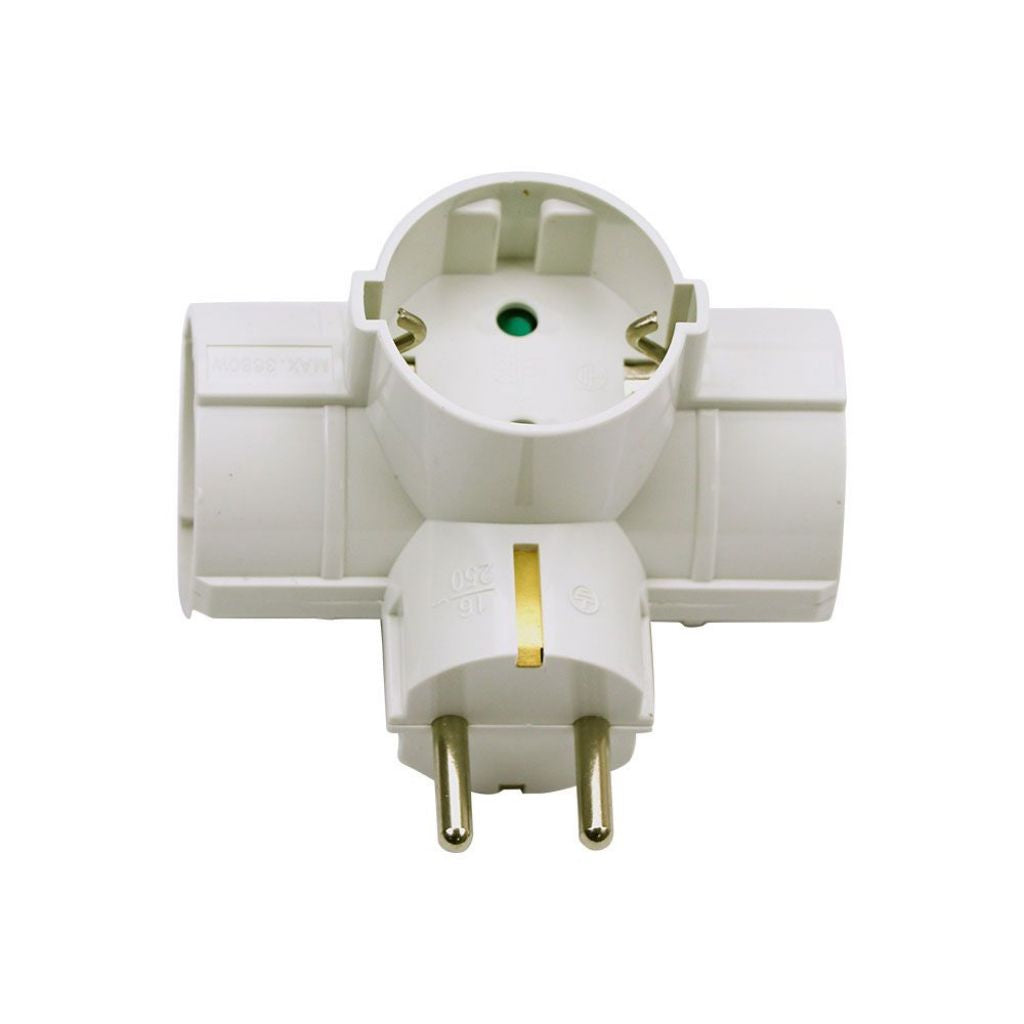 3 Outlet Power Adapter (Label + Polybag With Headcard )