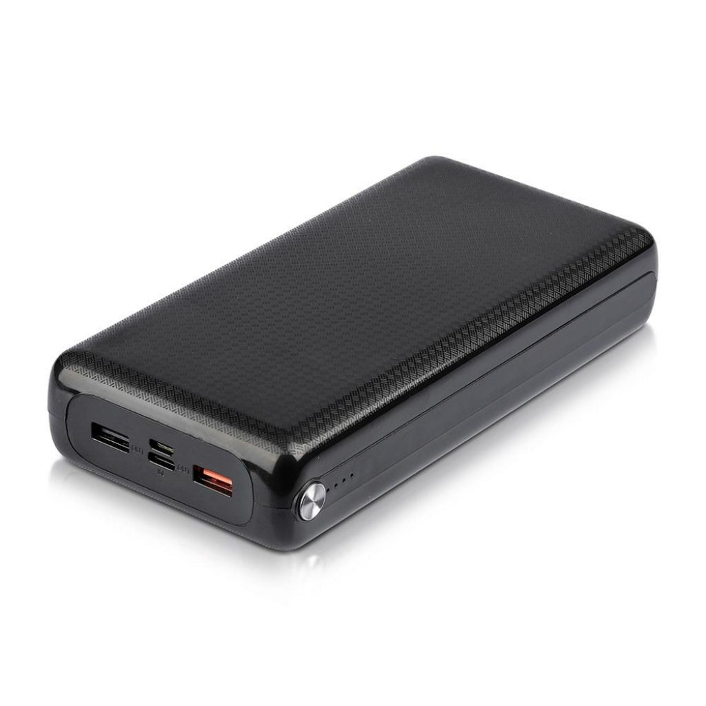 30K Mah Jumbo Power Bank Dual USB Black