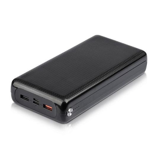 30K Mah Jumbo Power Bank Dual USB Black