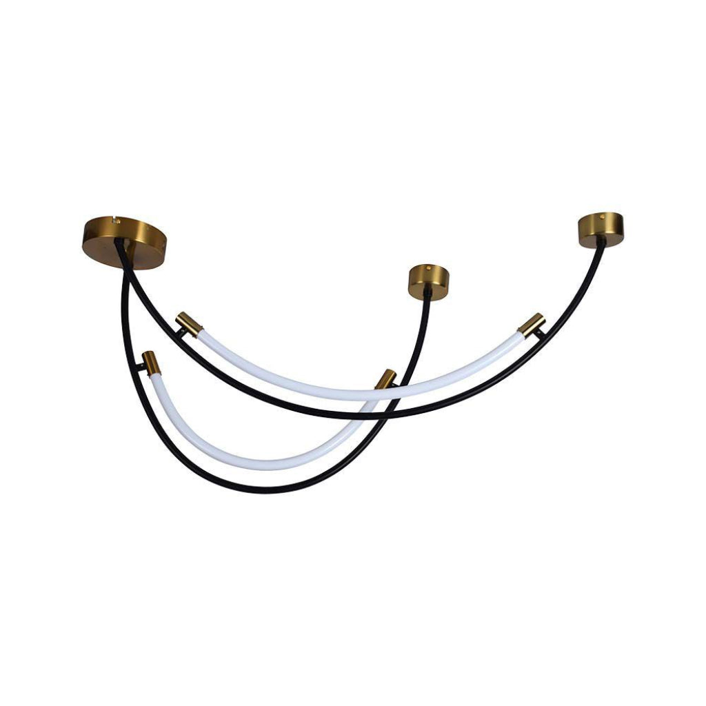20W LED Designer Hanging Lamp Black+Brass 4000K