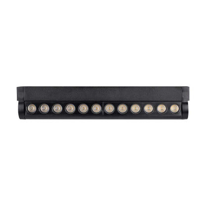12W LED Magnetic Linear Spotlight Slim Adjustable 3000K Black Body