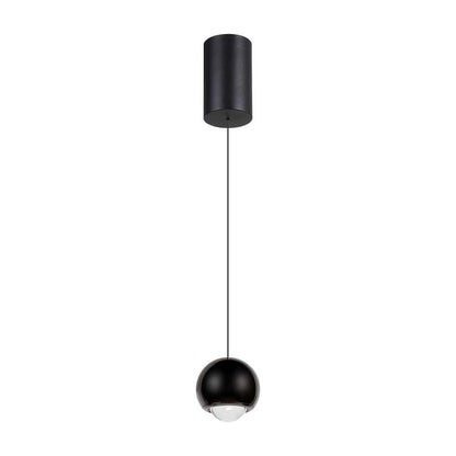 5W LED Hanging Pendant Light Black Body 3000K