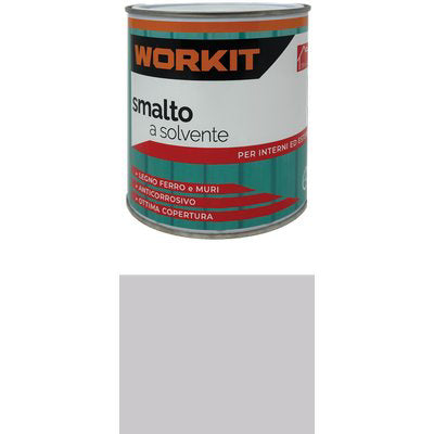 SMALTO A SOLVENTE WORKIT - GRIGIO ARGENTO RAL 7001 ML 750