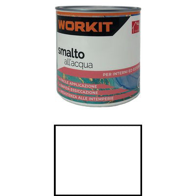 SMALTO ACQUA WORKIT - BIANCO LUCIDO RAL 9010 ML 750