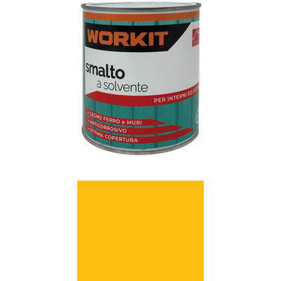 SMALTO A SOLVENTE WORKIT - GIALLO SEGNALE ML 750