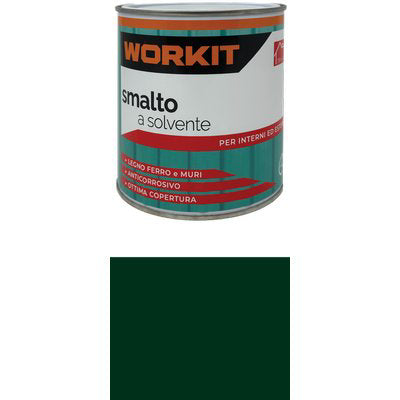 SMALTO A SOLVENTE WORKIT - VERDE MUSCHIO  RAL 6005 ML 750