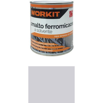 SMALTO FERROMICACEO A SOLVENTE WORKIT - GRIGIO CHIARO ML 750