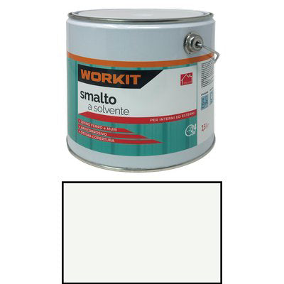 SMALTO A SOLVENTE WORKIT - BIANCO OPACO RAL 9010 LT 2,5