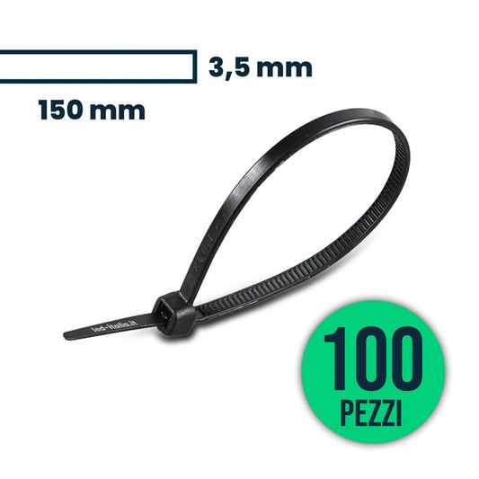 Cable Tie 3.5*150mm Black 100Pcs/Pack