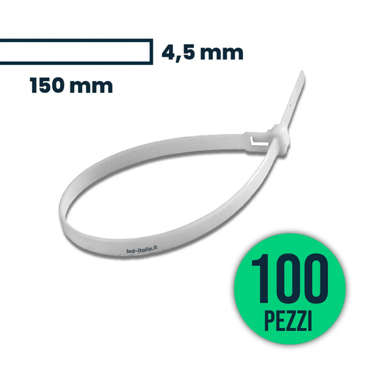 Cable Tie 4.5*150mm White 100Pcs/Pack