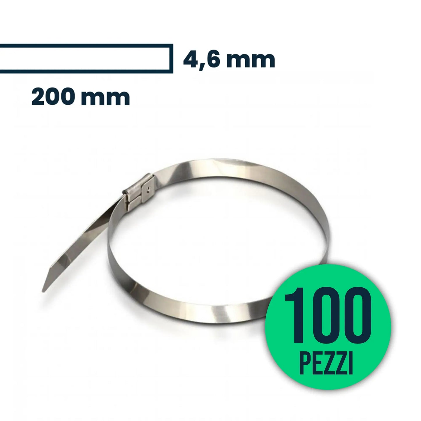 Cable Tie Stainless 4.6*200mm 100Pcs/Pack