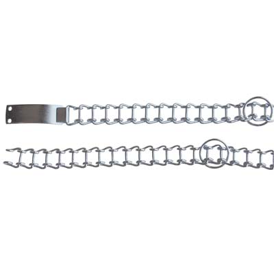 COLLARE A SCALETTA - ACCIAIO NICHELATO CM 40