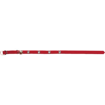 COLLARE NYLON ELASTICIZZATO + CAMPANELLO - VARI COLORI CM 29,5