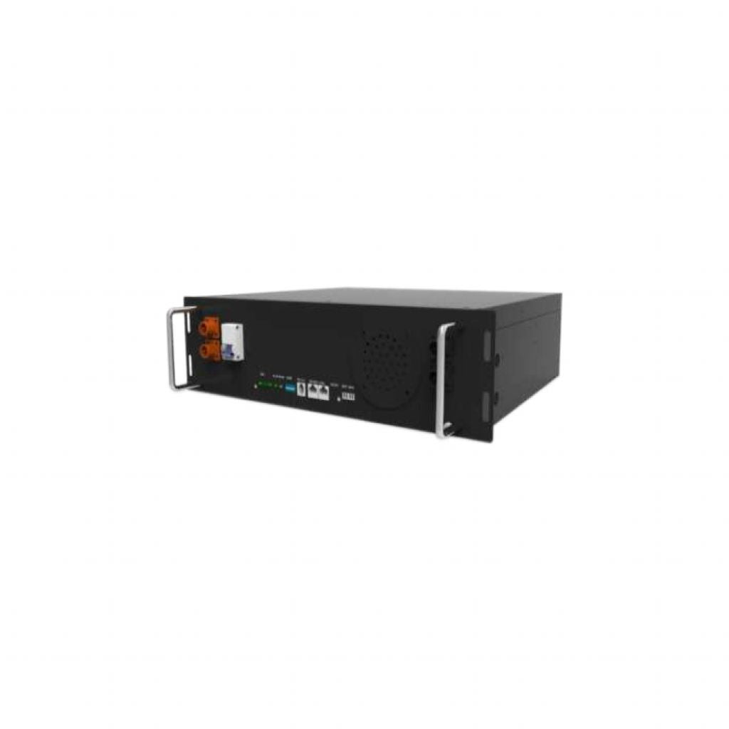 Batteria di Accumulo Rack LV 5.12kWh LFP 51.2V 100Ah 100A Nera CEI 0-21