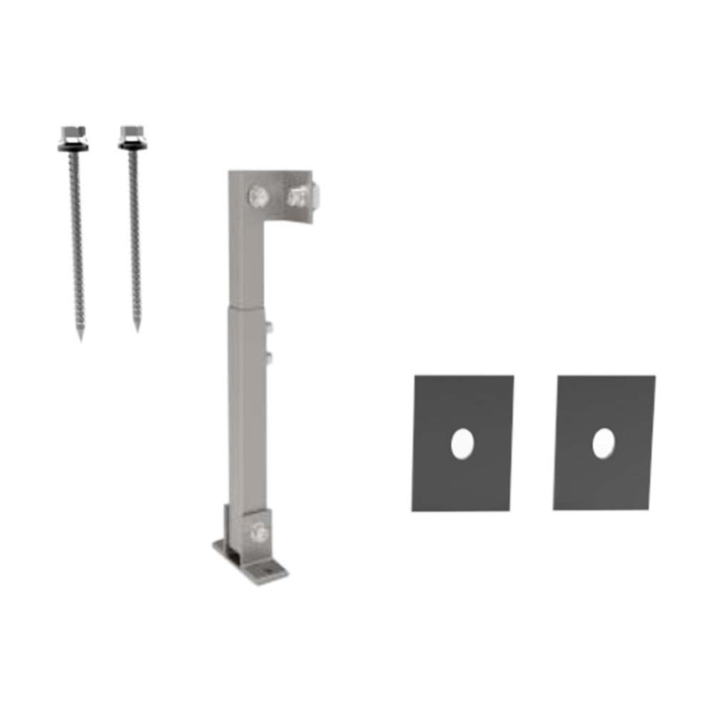 Supporto Regolabile Posteriore 420-700mm con Inclinazione 15°-30° per Pannelli Solari