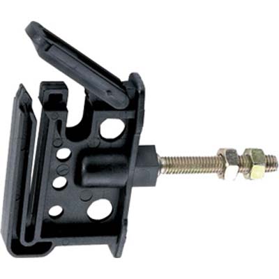 ISOLATORE ELETTRORECINZIONE PIATTO VITE FERRO - X FILO + CORDA + FETTUCCIA MAX MM 40