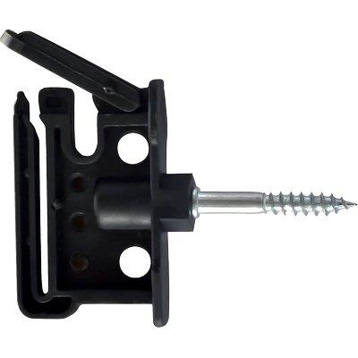 ISOLATORE ELETTRORECINZIONE PIATTO DUO VITE LEGNO - X FILO + CORDA + FETTUCCIA MAX MM 40