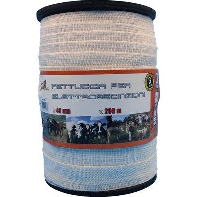 FETTUCCIA ELETTRORECINZIONE STARS - FILI ACCIAIO INOX 12 MM 40 MT 200