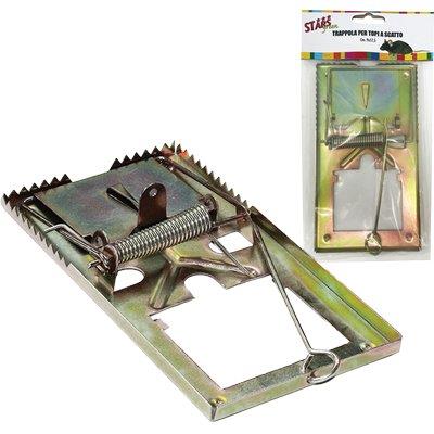 TRAPPOLA TOPI A SCATTO STARS - ACCIAIO MM 90X175