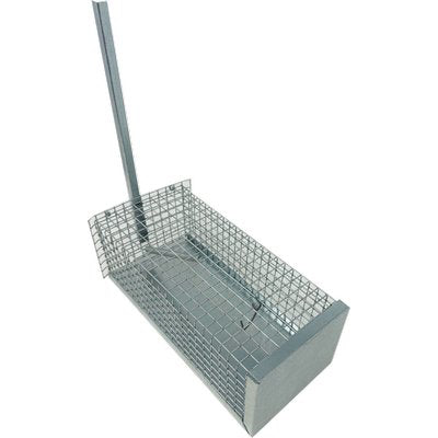 TRAPPOLA TOPI A GALLERIA - ACCIAIO ZINC CM 13X31 H.CM 11