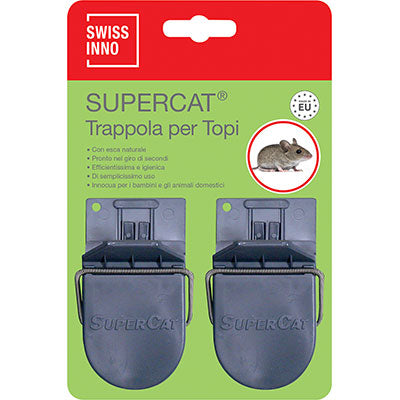 TRAPPOLA TOPI SUPERCAT MINI SWISSINNO - PLASTICA CM  9 CF=PZ 2