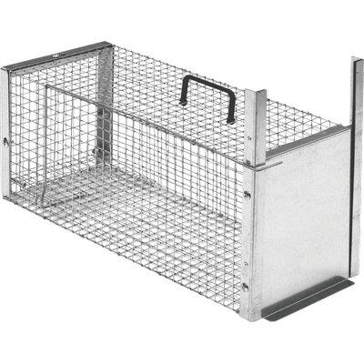 TRAPPOLA PREDATORI A GALLERIA NOVITAL - ACCIAIO ZINC CM 62,5X24 H.CM 26