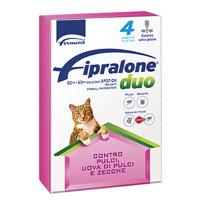 ANTIPARASSITARIO FIPRALONE DUO GATTO FORMEVET - KG  0/ 6 CF=PIPETTE 4