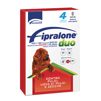 ANTIPARASSITARIO FIPRALONE DUO CANE FORMEVET - KG 40/60 CF=PIPETTE 4