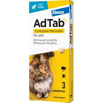 ANTIPARASSITARIO ADTAB GATTI ELANCO - KG  2/8 CF=PZ 3
