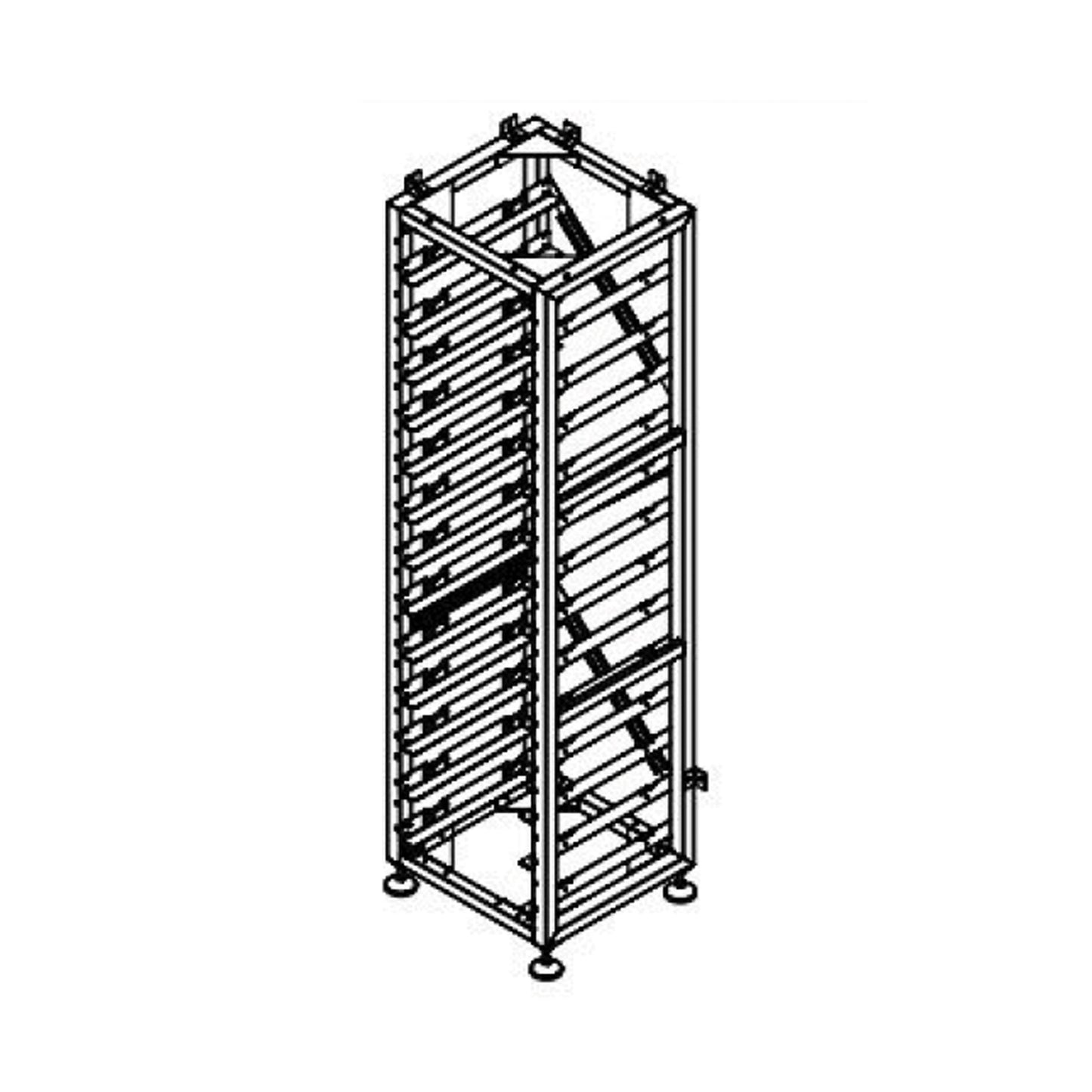 Armadio Rack per 12 Moduli di Accumulo HV e BMS SKU 12239 12238