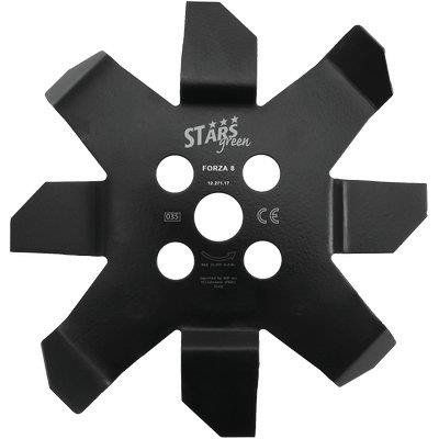 DISCO X DECESPUGLIATORE DENTI PIEGATI CUT 8 STARS - ACCIAIO DENTI 8 D.MM 250 S.MM 3,0
