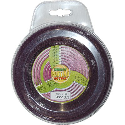 FILO X DECESPUGLIATORE PLATINO SEGHETTATO ACTIVE - MM 3,3 MT  49