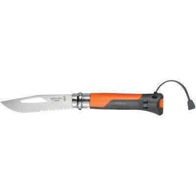 COLTELLO OPINEL 08 OUTDOOR - MM 85 PP ARANCIONE/GRIGIO